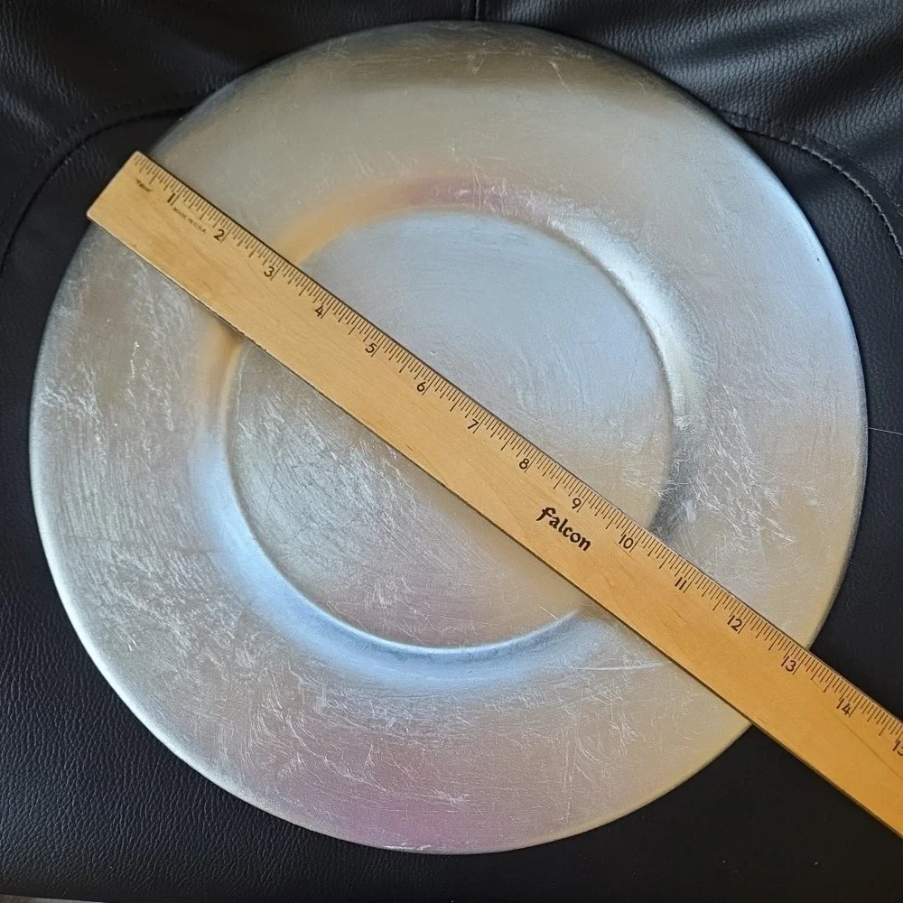 Pier 1 Imports Silver Charger Plate‎ 13